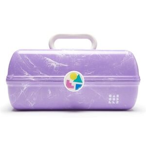 Caboodles Classic Purple Marble Makeup Case